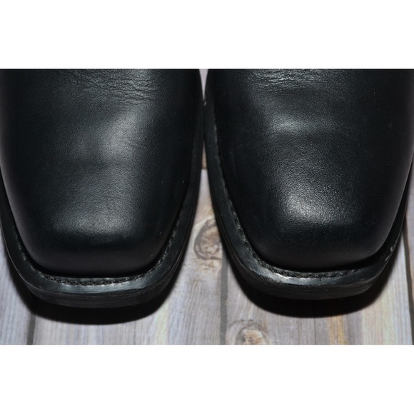 Dingo Boots Womens 10 Dean Black Leather Harness Motorcycle Mid Calf DI07370 - Picture 4 of 16